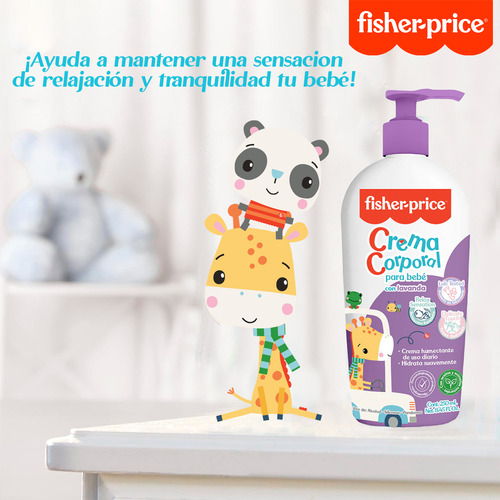 Crema Corporal Para Bebé Fisher-price Aroma Lavanda 250 Ml