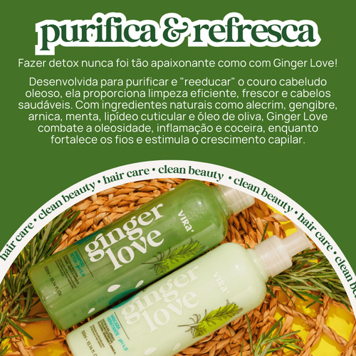 Shampoo Purificante Ginger Love Com Gengibre 300ml