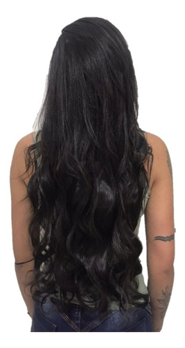 Cabelo Alongamento Aplique Tictac Fibra Japonesa 70cm Ondula