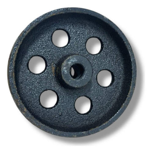 Roda De Ferro 85x10 Para Guincho Girafa 1 Ton. Preto