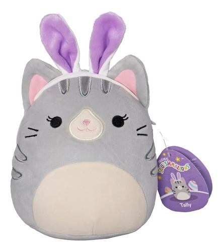 Peluche Squishmallows Tally Gato Orejas Conejo 19cm Original