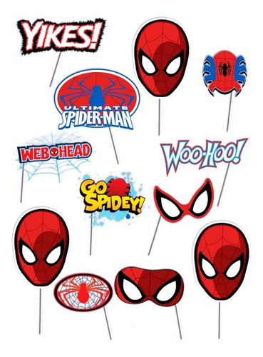 Spiderman Accesorios Para Fotos Artículo Fiesta - Spi0h1