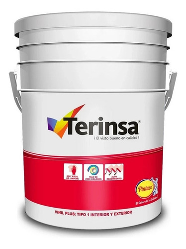 Pintura Vinil Plus Tipo 1 Blanco 95232 2.5 Gal Terinsa