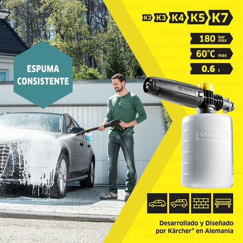Imagen 9 de 9 de Boquilla Espumante Fj6 Original Kärcher® Con Regulador K2-k7