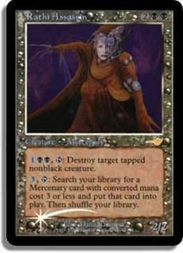 Magic Mtg Rathi Assassin (prerelease) (nemesis) Promo (foil)