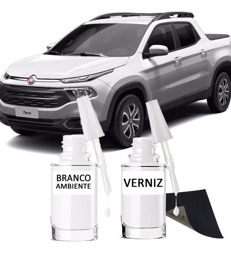 Tinta Tira Risco Automotivo Fiat Toro Branco Ambiente