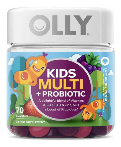 Olly Vitaminas Niños + Probióticos  (70 Gomitas) Importado