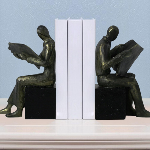 2 Piezas Libro Del Lector Termina De La Oficina Escultura