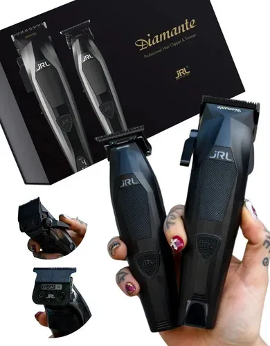 Jrl Diamante Kit Clipper + Aparador Preto 8200rpm Bivolt