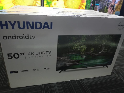 Imagen 2 de 10 de Smart Tv Televisor 50 Pulgadas Hyundai 4k Uhd Android Wifi