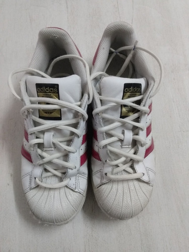 Zapatillas adidas Superstar Originales Blancas Y Rojas