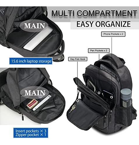 Wirabo Mochila Para Computadora Portátil Para Hombres Mochil