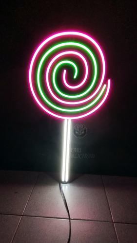 Cartel Neón Led Chupetín - Deco - Luminoso - Candy
