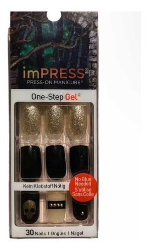 Uñas Postizas Press On Diseño Halloween One-step Gel