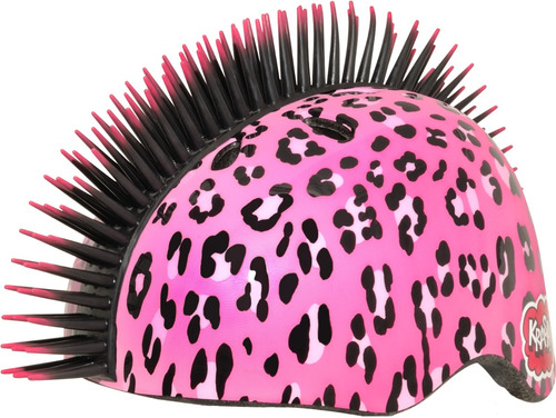 Casco Americano Certificado Krash Leopardo Pink Talla M