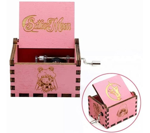 Box Music - Caja Musical Sailor Moon Rosada Anime Kawaii