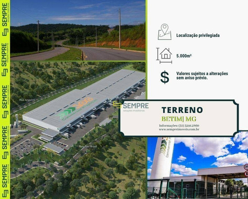 Imagem 1 de 26 de Terreno À Venda Em Betim/mg - Te0008