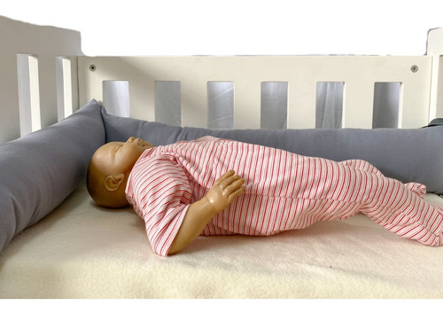 Imagen 2 de 8 de Chichonera Cama Montessori Protector Cuna 100% Algodón X Mt.