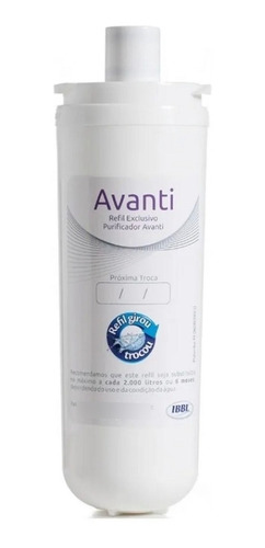 Refil Filtro Para Purificador De Água Avanti Ibbl Original