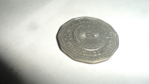 Moneda Argentina 25 Pesos 1968 (Usado)