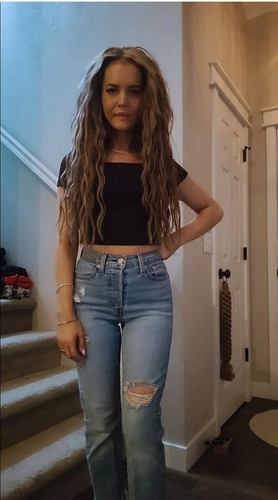 Blusa Crop Top Elástica Manga Corta Algodón Verano Sexy