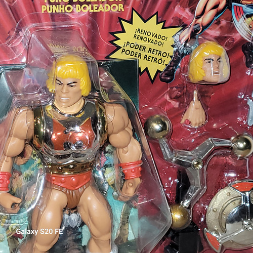 Masters Of The Universe Origins He-man Flying Fist Puño Bole (Usado)