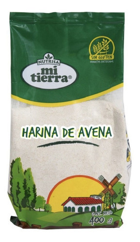 Harina De Avena Sin Gluten 400g Nutrisa Mi Tierra