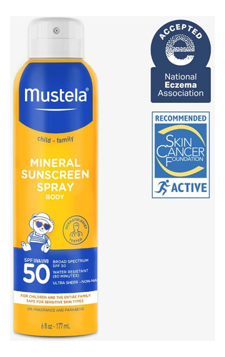 Protector Solar Mustela  Family 50 Spray  6oz