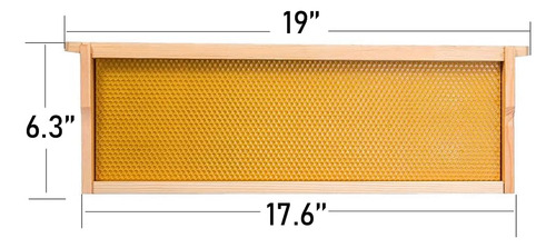Langstroth - Caja Mediana De 10 Marcos De Cera De Abeja...