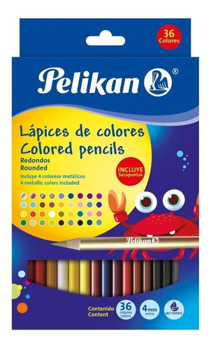 Lápices De Colores Pelikan X 36 Ud - Unidad A $764