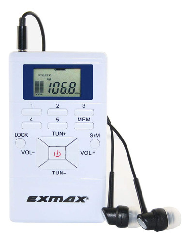 Exmax E108 Receptor De Radio Fm Inalambrico Portatil Dsp Est