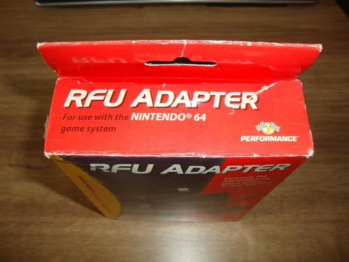 Rfu Adapter Com Caixa Para Super Nes, Nintendo 64 E Gc