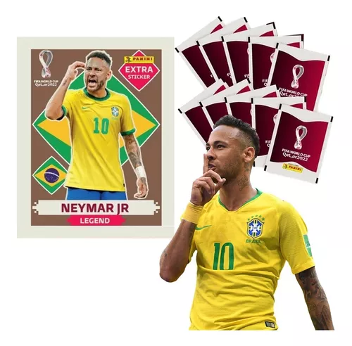 AS 4 LEGENDS NEYMAR JUNIOR (Brasil) - AS 4 FIGURINHAS EXTRA LEGENDS - OURO