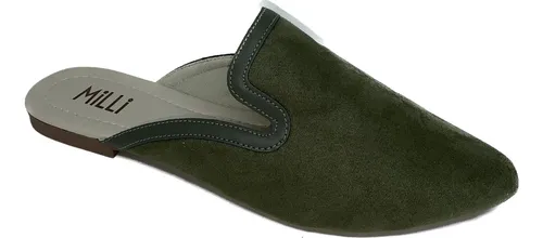 Mule Feminino Verde musgo Milli MercadoLivre