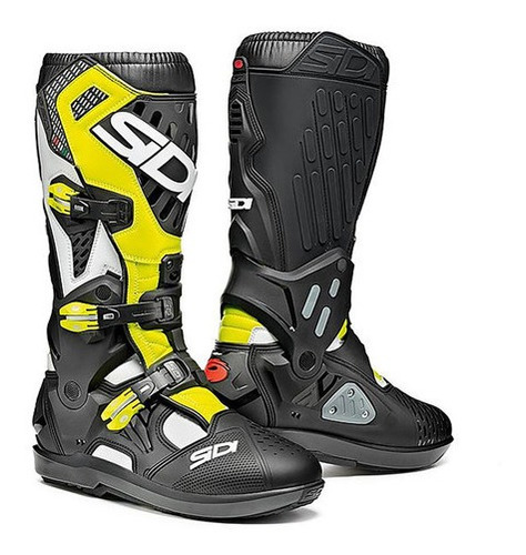 Botas Para Motocross Sidi Original Atojo Srs Negro Amarillo