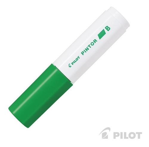 Marcador Pilot Pintor Punta Biselada Color Verde claro