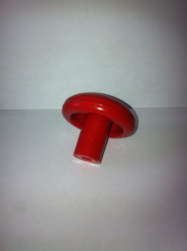 Tirador Para Gaveta Redondo Plast 1.1/2puLG  Color Rojo 4pza