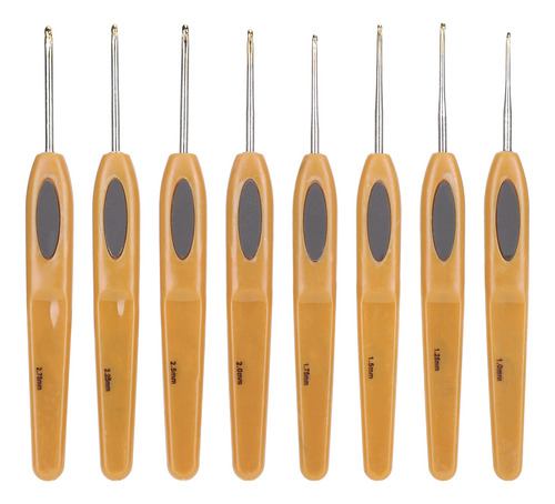 Ganchos De Ganchillo Ergonómicos, Kit De 8 Ganchos De Coser,