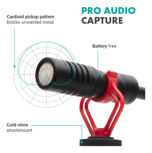Kit De Vlogging Para iPad Con Trípode Y Micrófono