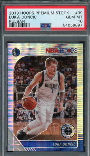 Luka Doncic 2019 Panini Hoops Premium Stock Pulsar Tarjeta D