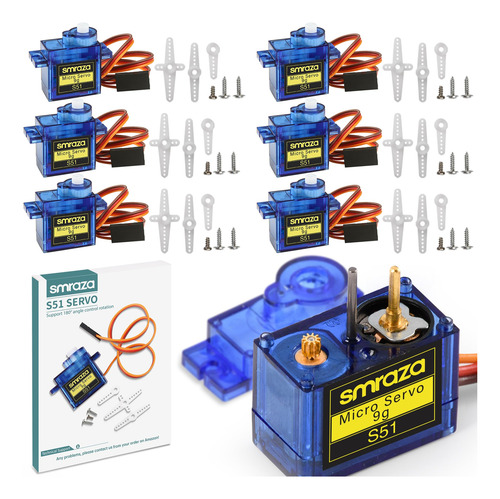 Microservomotor Smraza Sg90, 9 G, Metal Gear Para Arduino (6