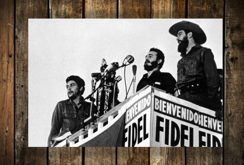 Cuadro 20x30cm Fidel Castro Revolucion Cuba Che M3