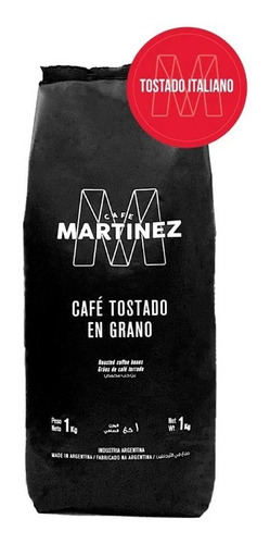 Café en grano tostado Café Martinez Italiano 1kg