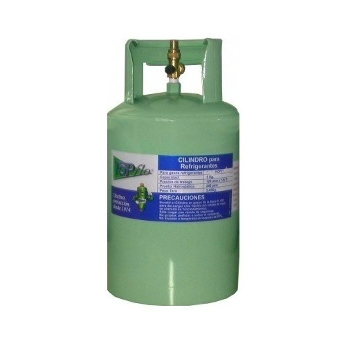 Cilindro Para Gas R22 5 Kilos Topflo (verde)