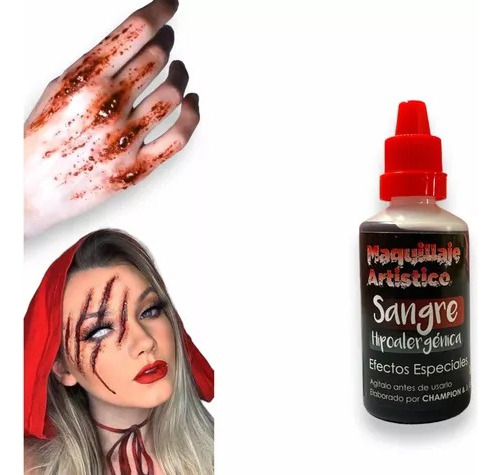 Sangre Falsa Hipoalérgica/ Maquillaje Artístico Halloween