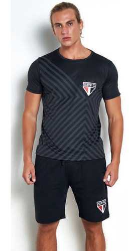 Imagem 2 de 4 de Camiseta São Paulo Dry Fit Licenciada Estampada Mmt 510385