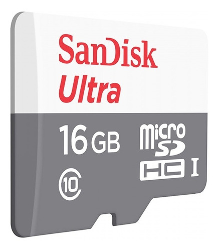 Cartão De Memória 16gb Micro Sd Sandisk Classe 10 80mb/s
