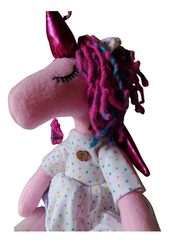 Unicornio Muñeca 50 Cms Hecha A Mano