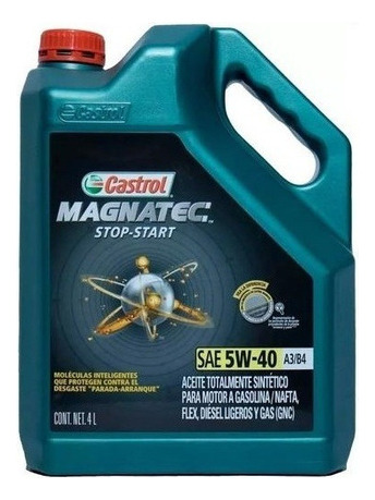 Aceite Sintetico Magnatec Stop-start 5w-40 A3/b4 4l Castrol