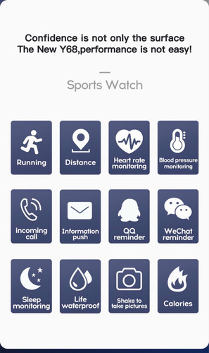 Reloj/pulsera Digital Inteligente M04179 Smartwatch
